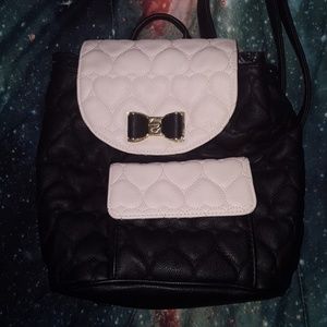 Betsey Johnson mini backpack purse